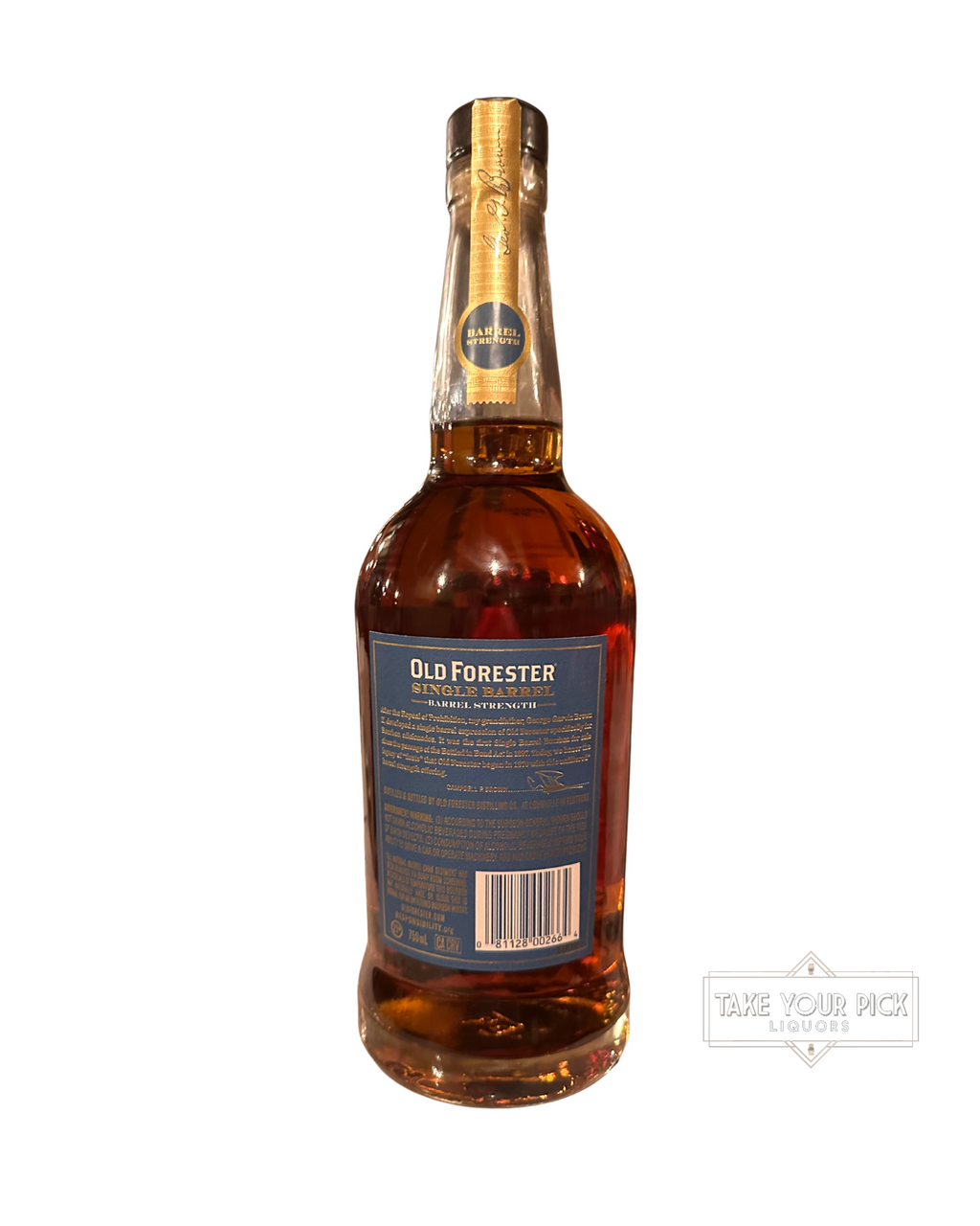 2026 Old Forester Single Barrel Barrel Strength Jack Rose DC 2026 128.9 Proof 750ml