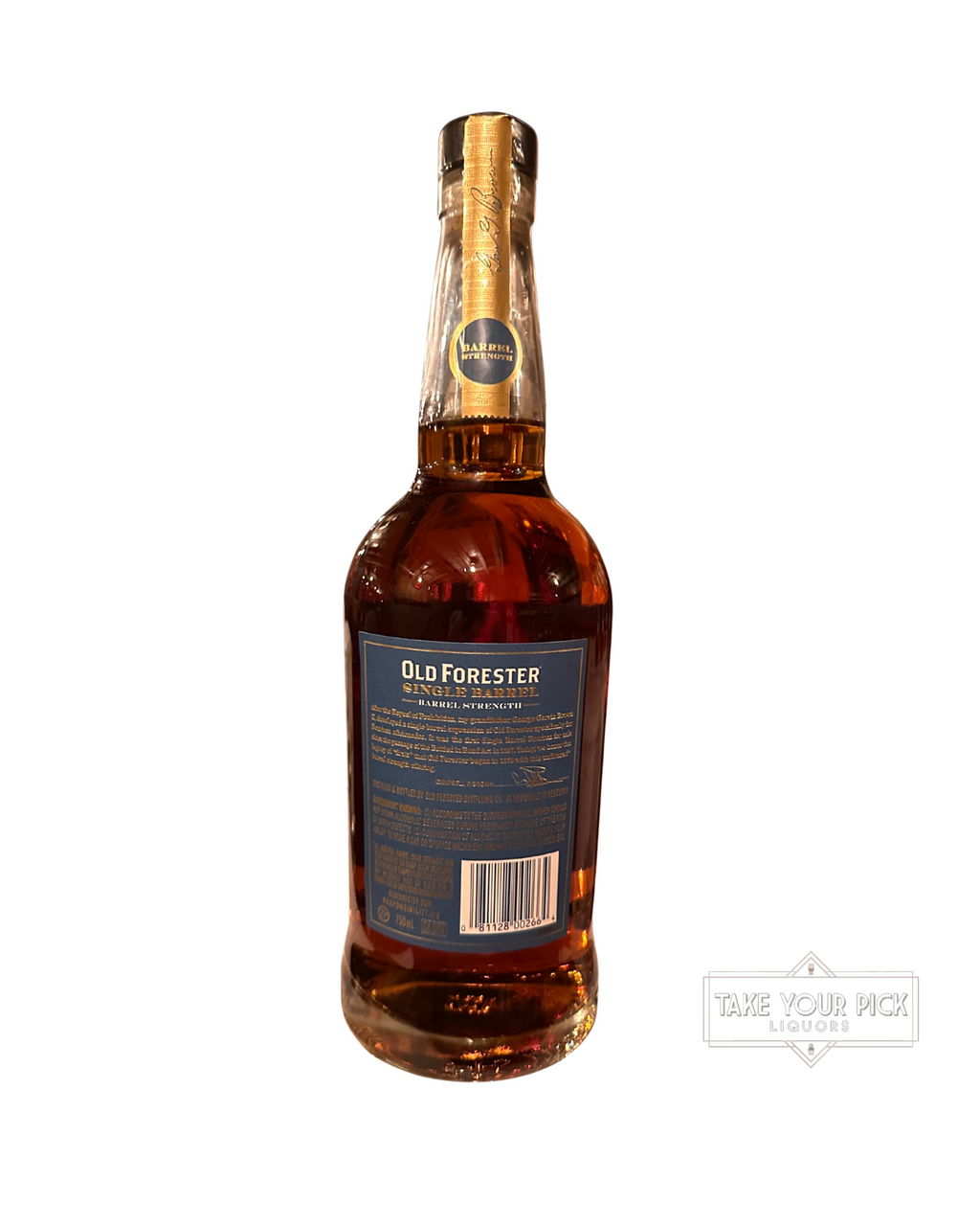 2026 Old Forester Single Barrel Barrel Strength Jack Rose DC 2026 130.8 Proof 750ml