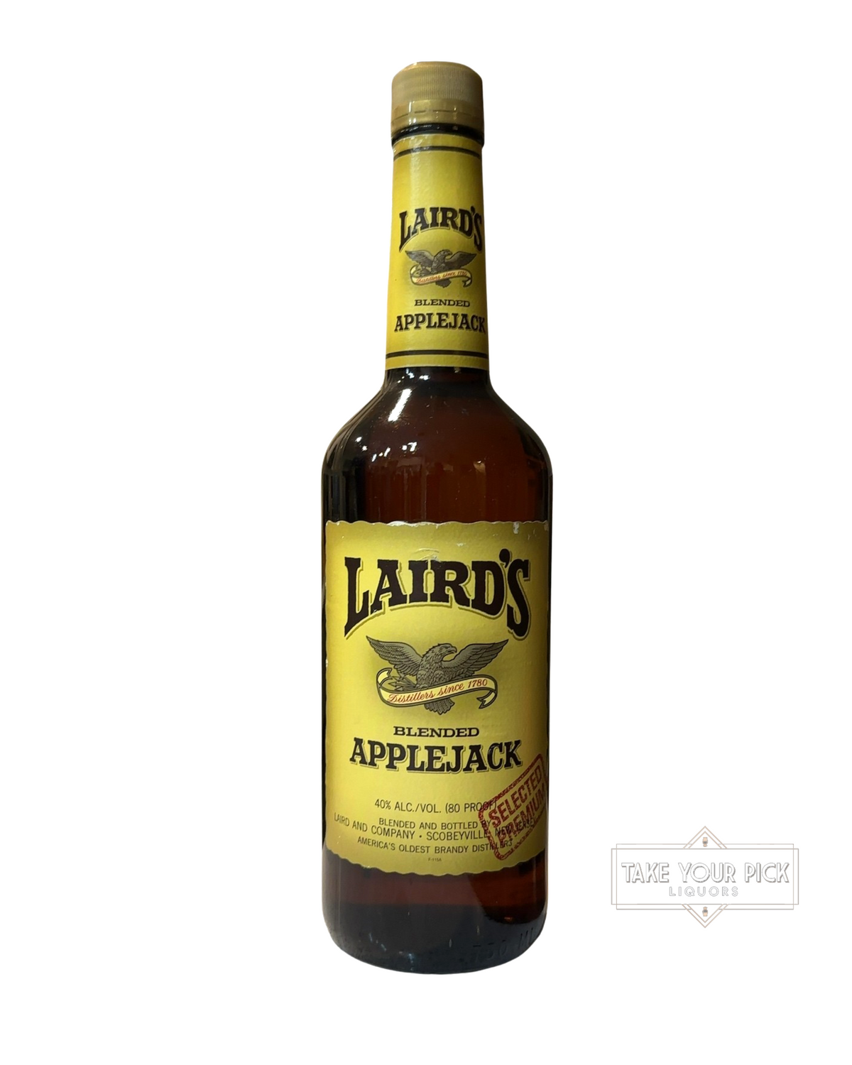 1999 Laird's Blended Applejack Scobeyville New Jersey 80 Proof 750ml