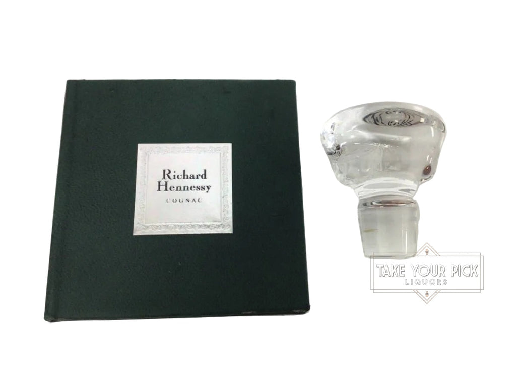 Richard Hennessy early edition with box, replacement stopper, and certificate
