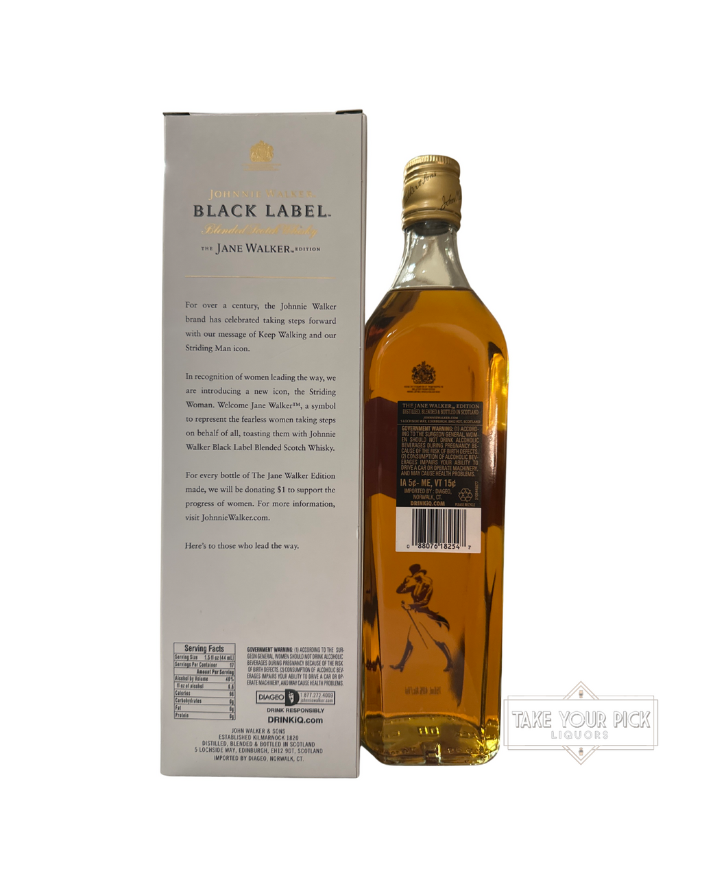 2018 Johnnie Walker Black Label 12 Year The Jane Walker Edition 80 Proof 750ml