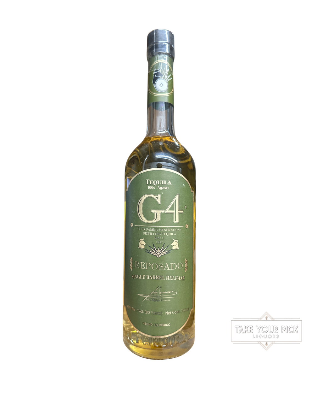G4 Tequila Reposado Single Barrel Release 80 Proof