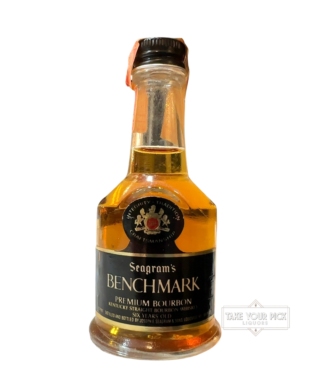 1944-1960 Joseph E Seagram & Sons Seagram's Benchmark Premium Bourbon 86 Proof 50ml