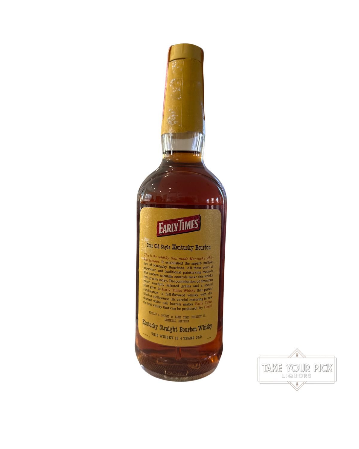 1961 to 1977 1961-1977 Early Times Kentucky Straight Bourbon Whisky 80 Proof 757ml