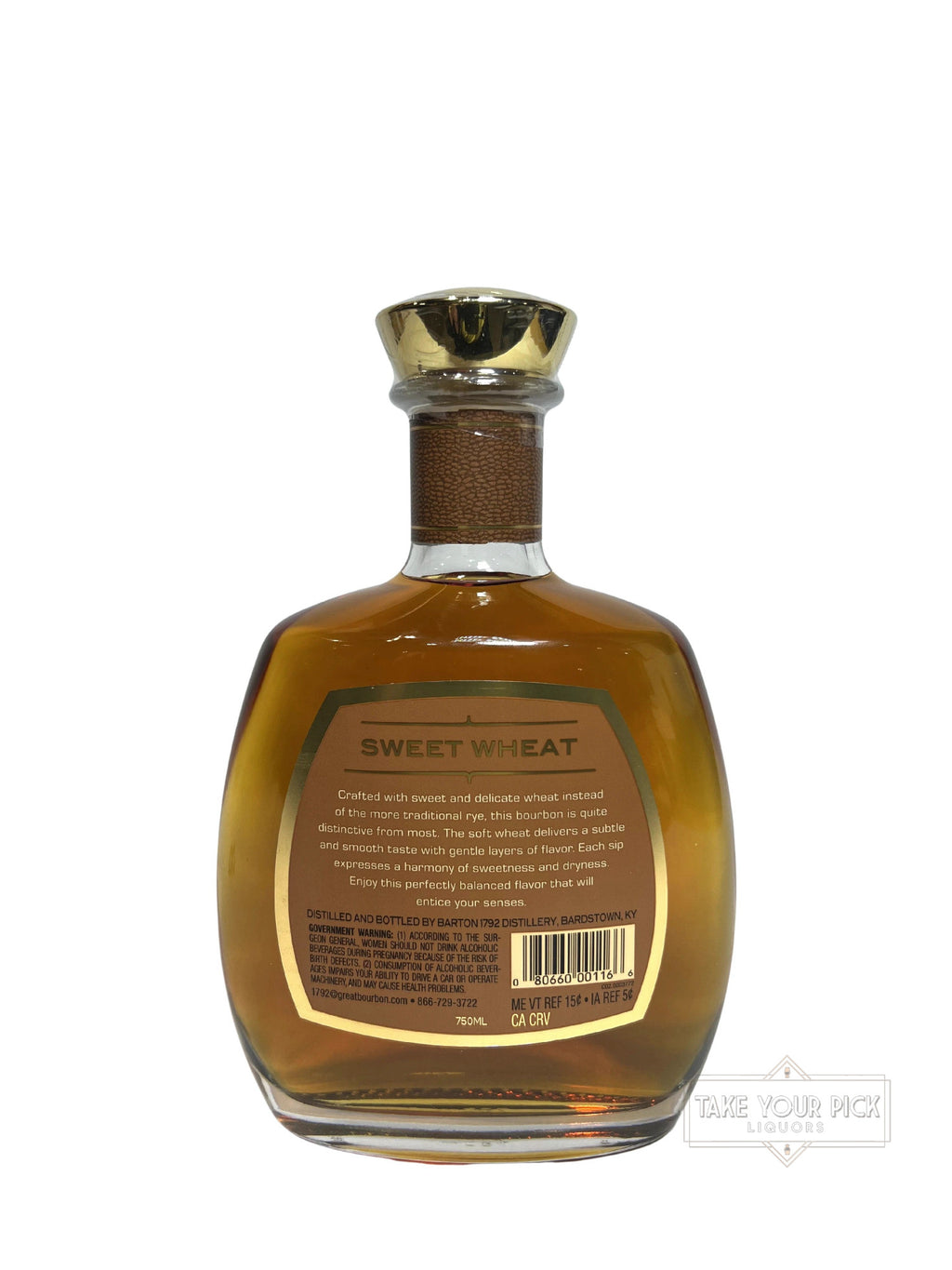 1792 Sweet Wheat Kentucky Straight Bourbon Whiskey - 91.2 Proof