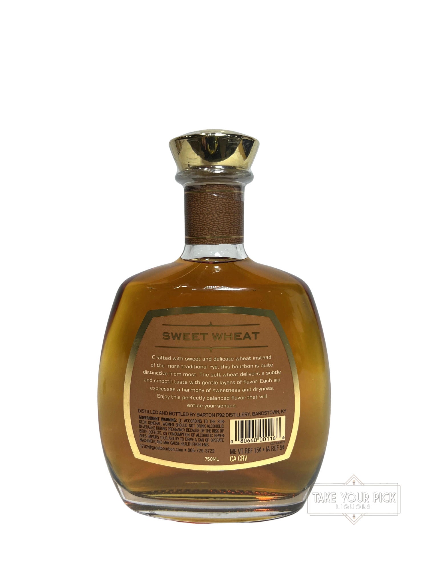 1792 Sweet Wheat Kentucky Straight Bourbon Whiskey - 91.2 Proof