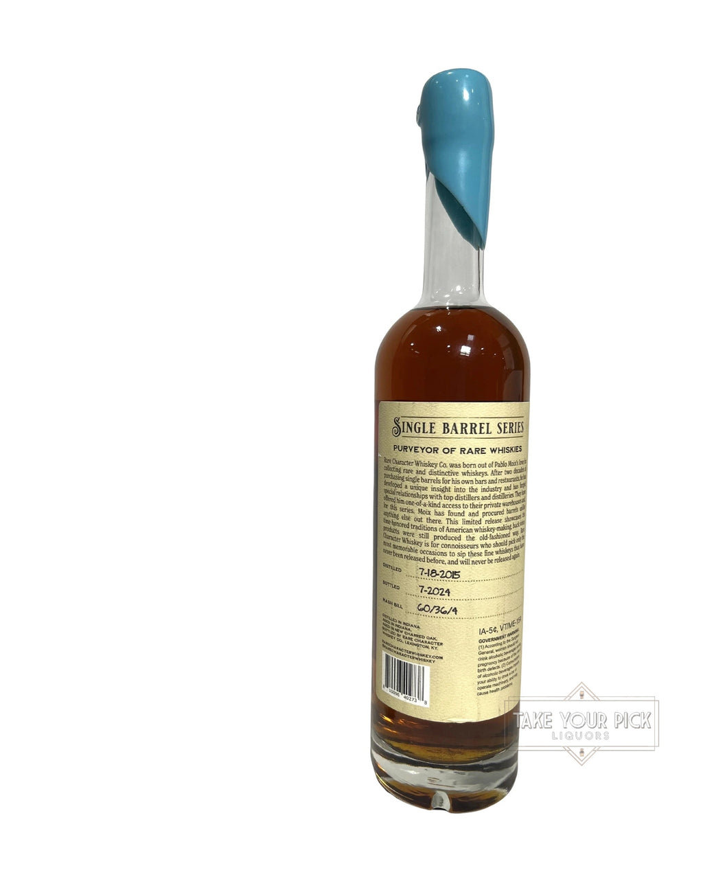 Rare Character Single Barrel Series Straight Bourbon Whiskey 110.06 Proof Selected by "Rare Pours x The Elites" (2024) 110.1 Proof 750ml