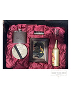 Wild Turkey Blues Bar Set Suitcase with coasters, shot glass, mirror, harmonica, flask, and cigarette holder (no alcohol included)