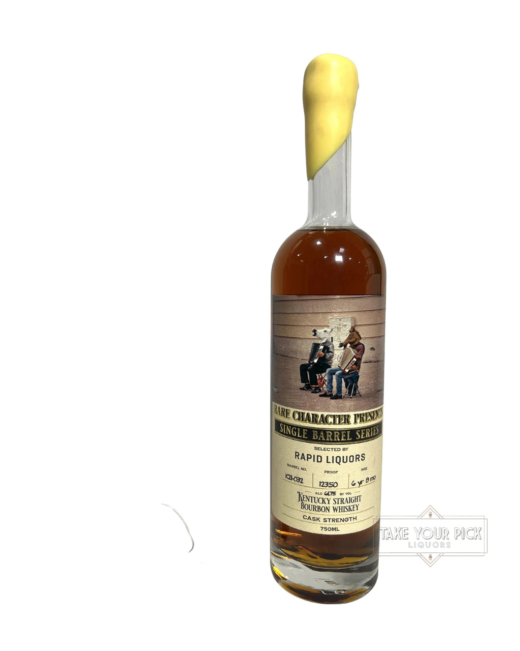 Rare Character Single Barrel Series Cask Strength 6 Year 8 Months 123.50 Proof (2024) 123.5 Proof 750ml Selected by  "Rapid Liquors"