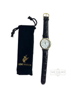 Rémy Martin Quartz Wristwatch (Black Leather Band)