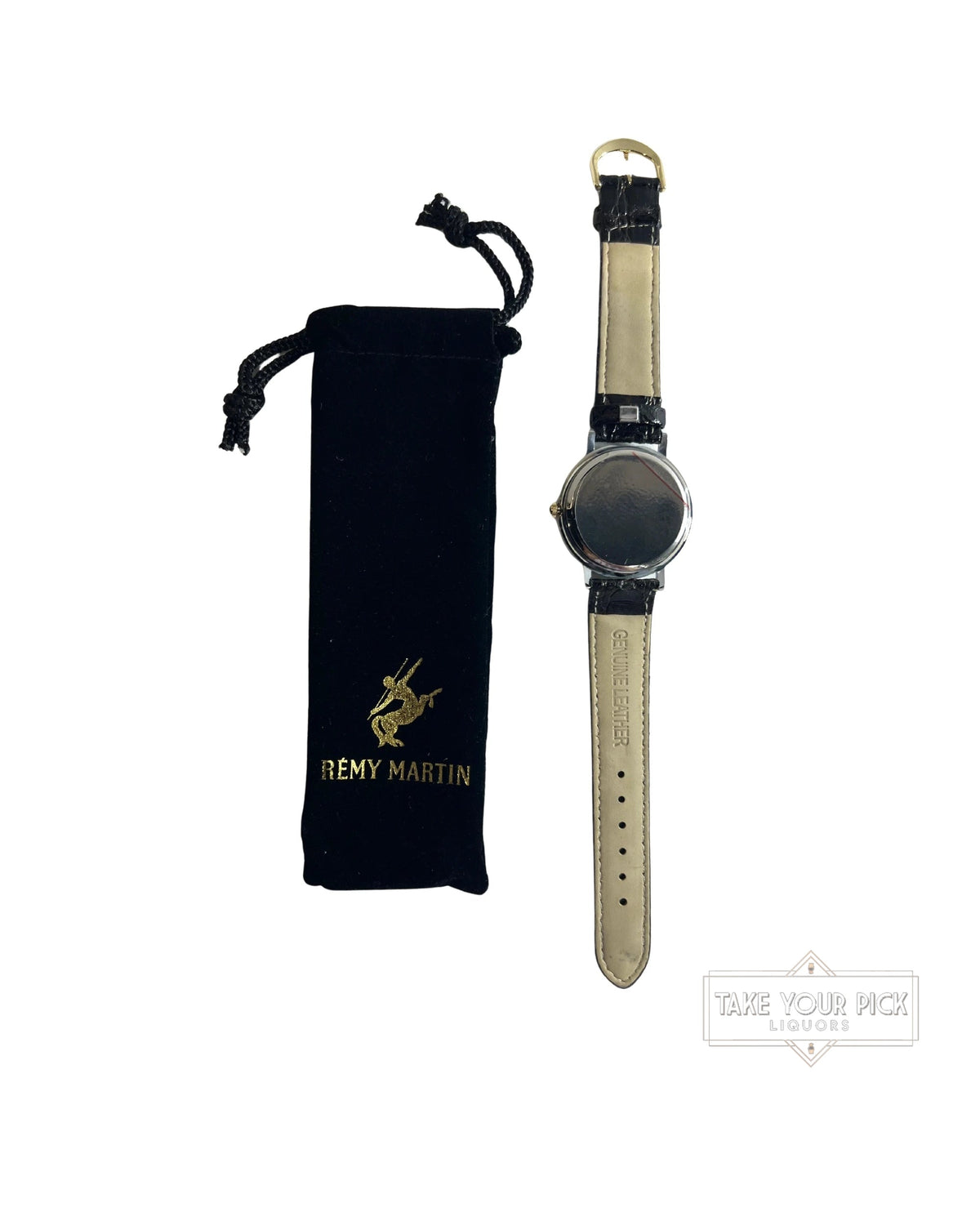 Rémy Martin Quartz Wristwatch (Black Leather Band)