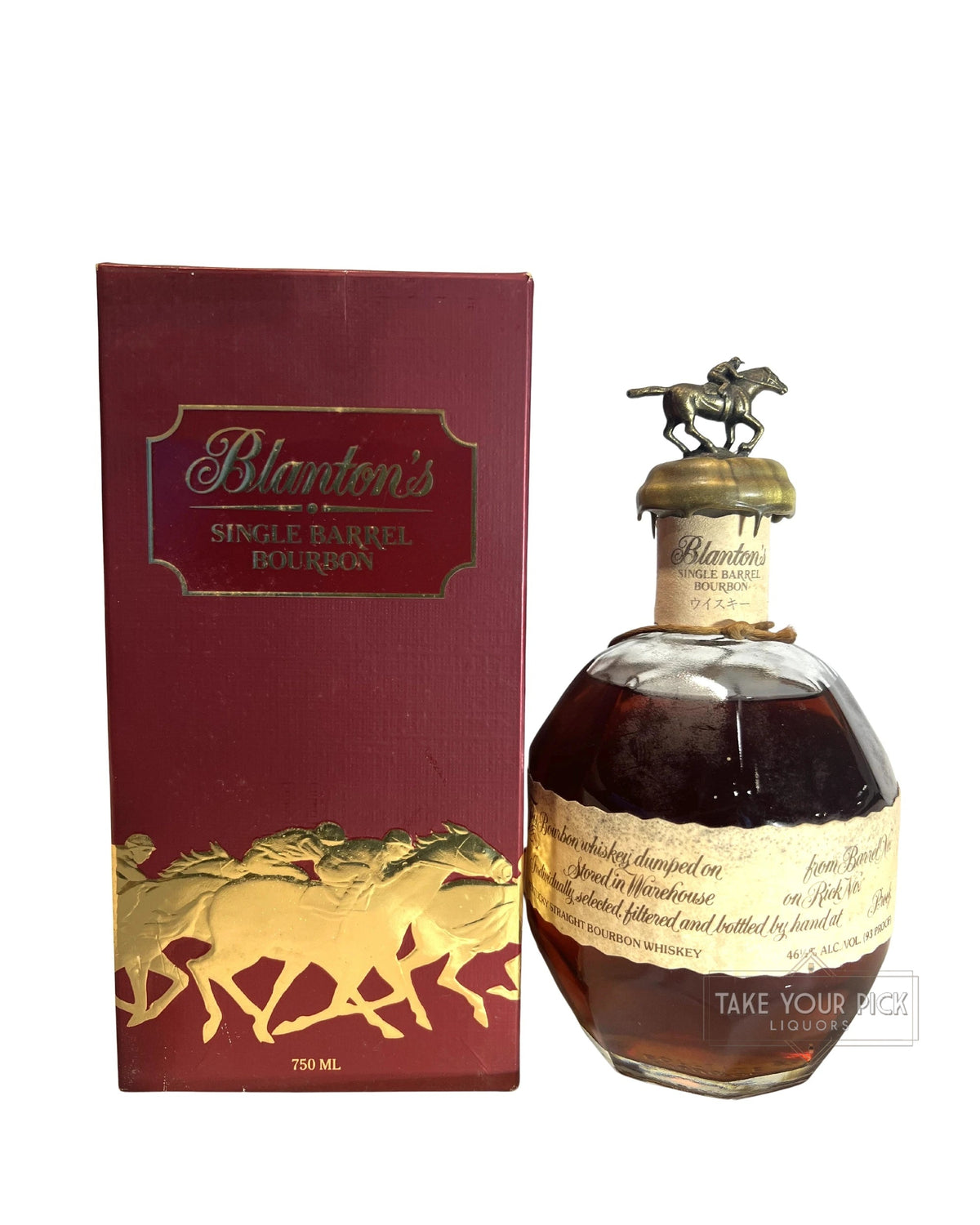 Blanton's Takara 1995 93 Proof 750ml (Small Crack in Wax)