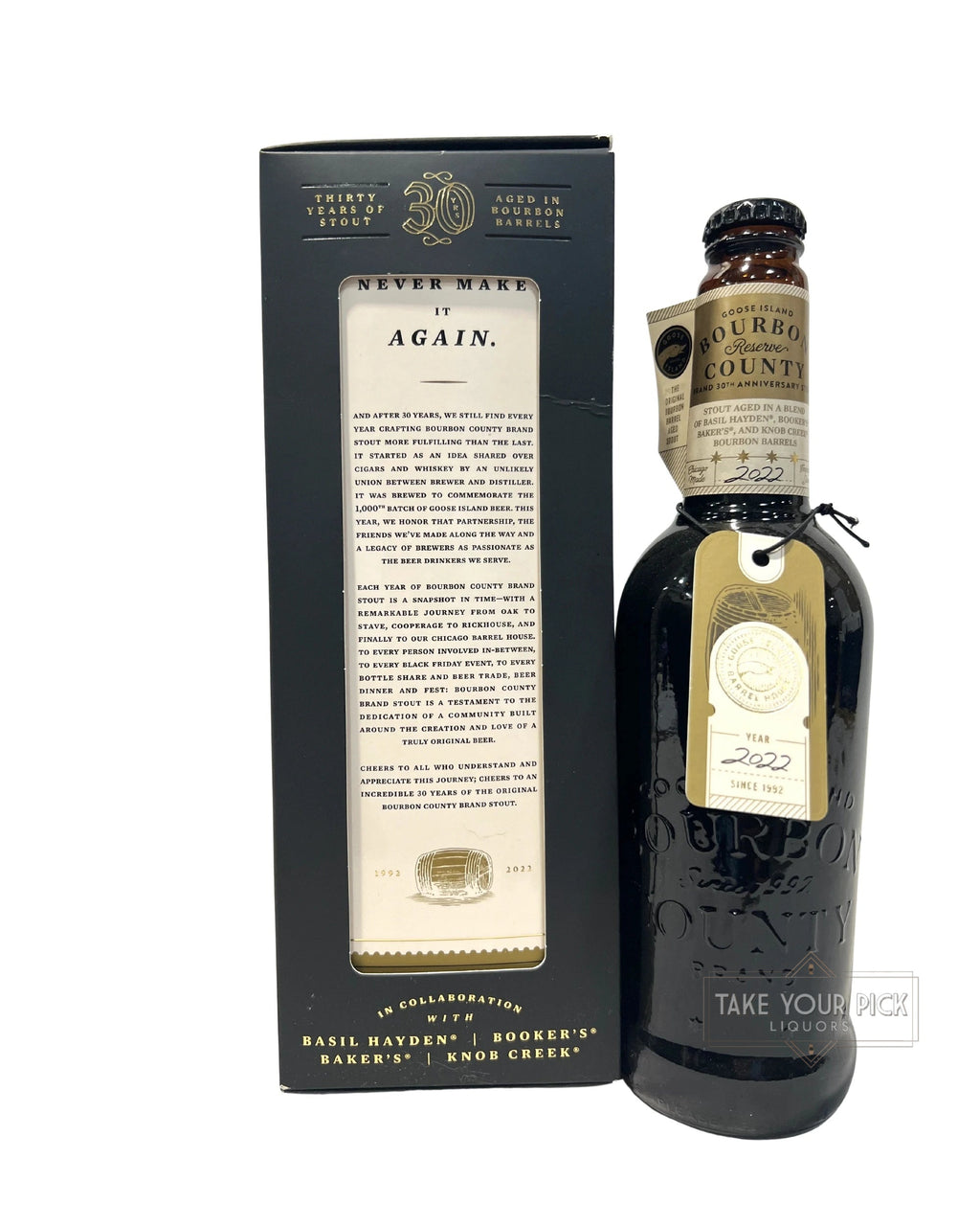 Goose Island Bourbon County Reserve Brand 30th Anniversary Stout 2022 (14.4%) 500ml