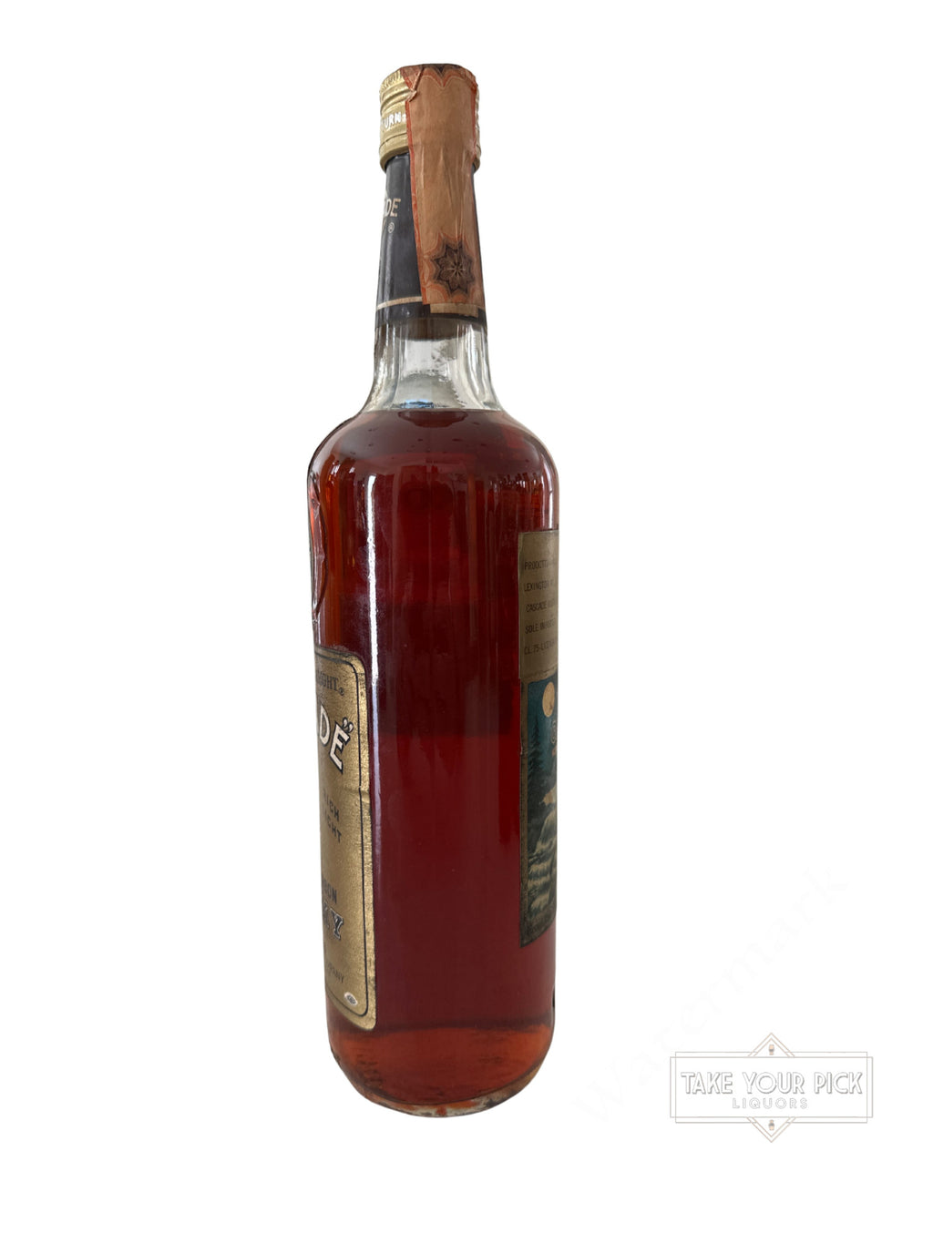1967 Cascade Geo. T. Stagg Distillery Mellow As Moonlight Cascade Kentucky Straight Bourbon Whisky 86 Proof 4ml