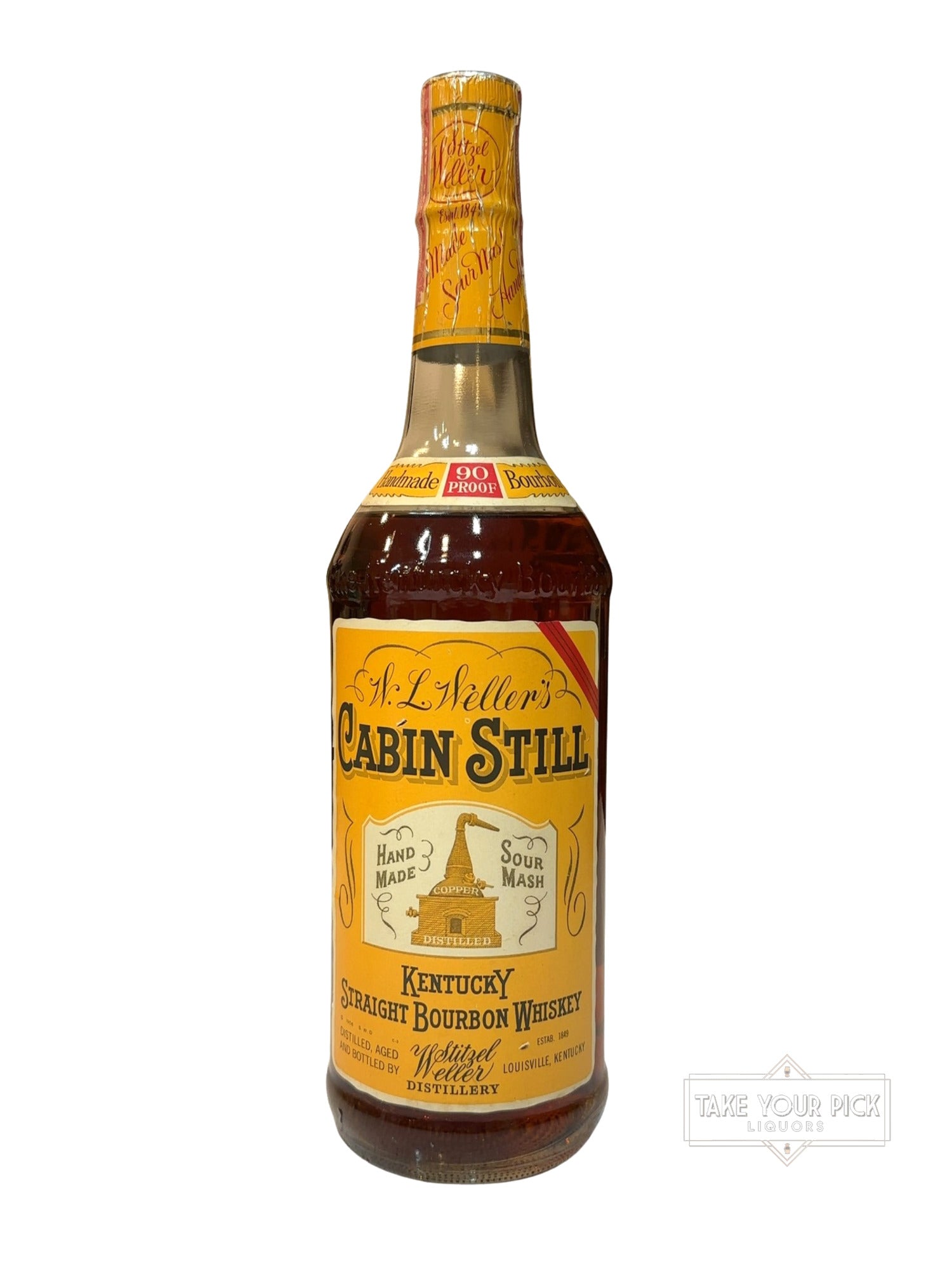 1971 Stitzel Weller Cabin Still Sportsman Bourbon 90 Proof 750ml