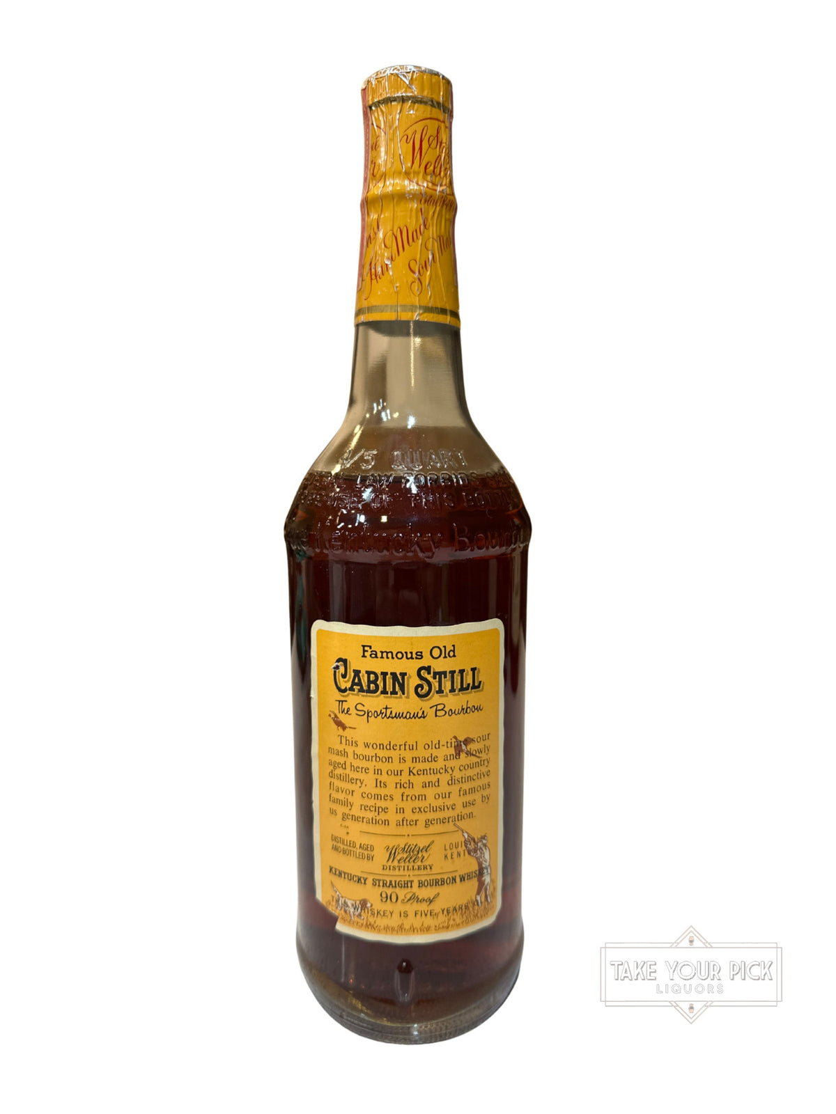 1971 Stitzel Weller Cabin Still Sportsman Bourbon 90 Proof 750ml