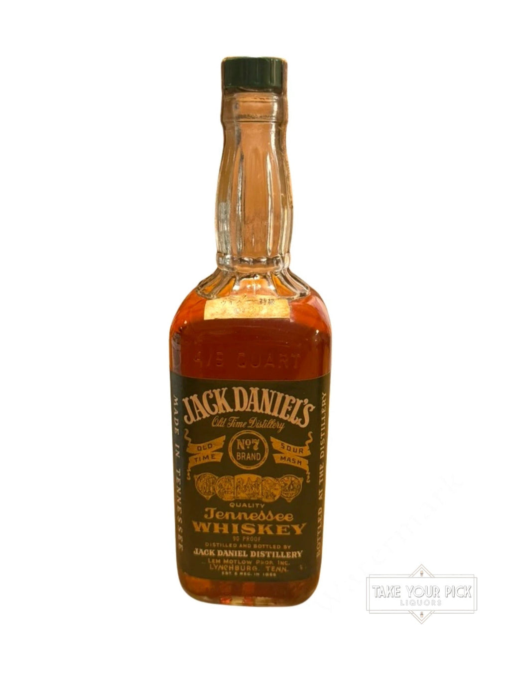 1974 Jack Daniel Distillery Jack Daniels Green Label 90pf. 1974 90 Proof