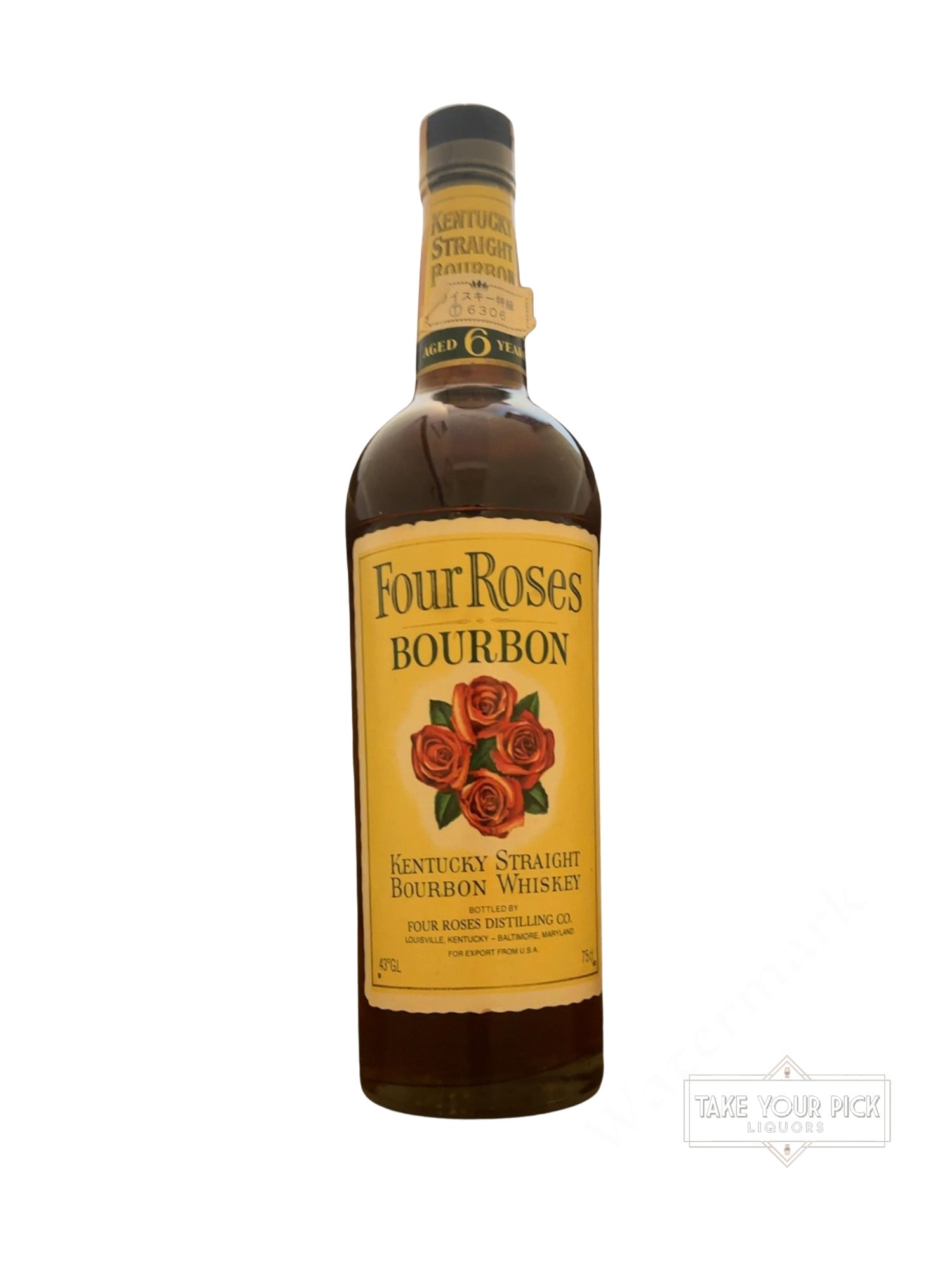 1977 Four Roses Unknown Spirit 86 Proof