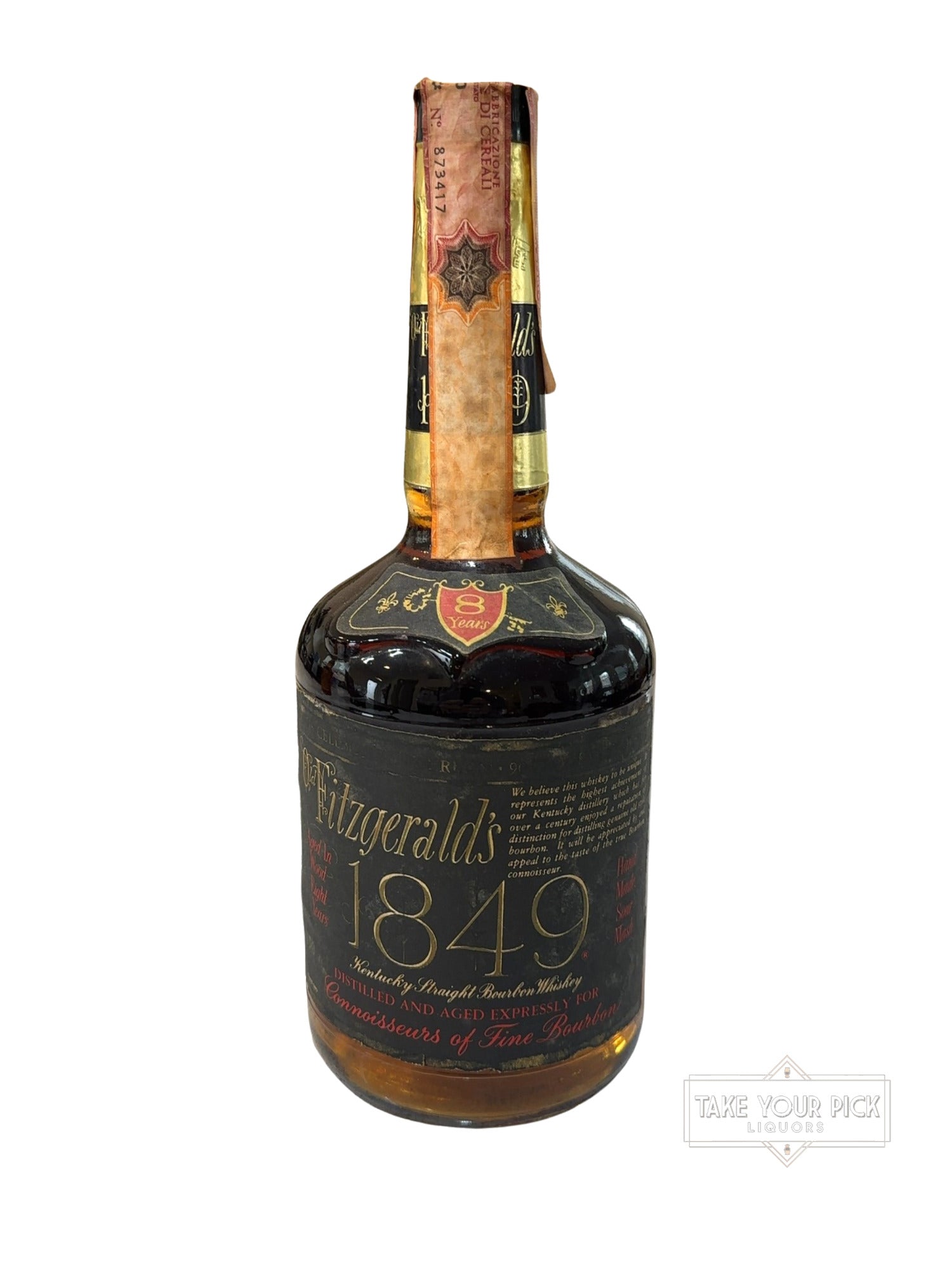1979 Fitzgerald's 1849 Kentucky Straight Bourbon Whiskey 90 Proof 750ml