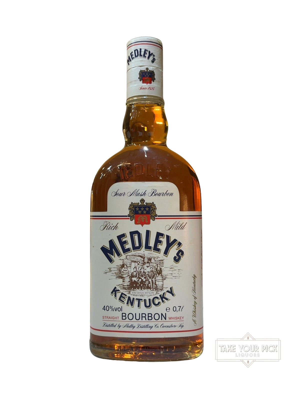 1980 Medley Distilling Co. Medley's Kentucky Straight Bourbon Whiskey 80 Proof 700ml