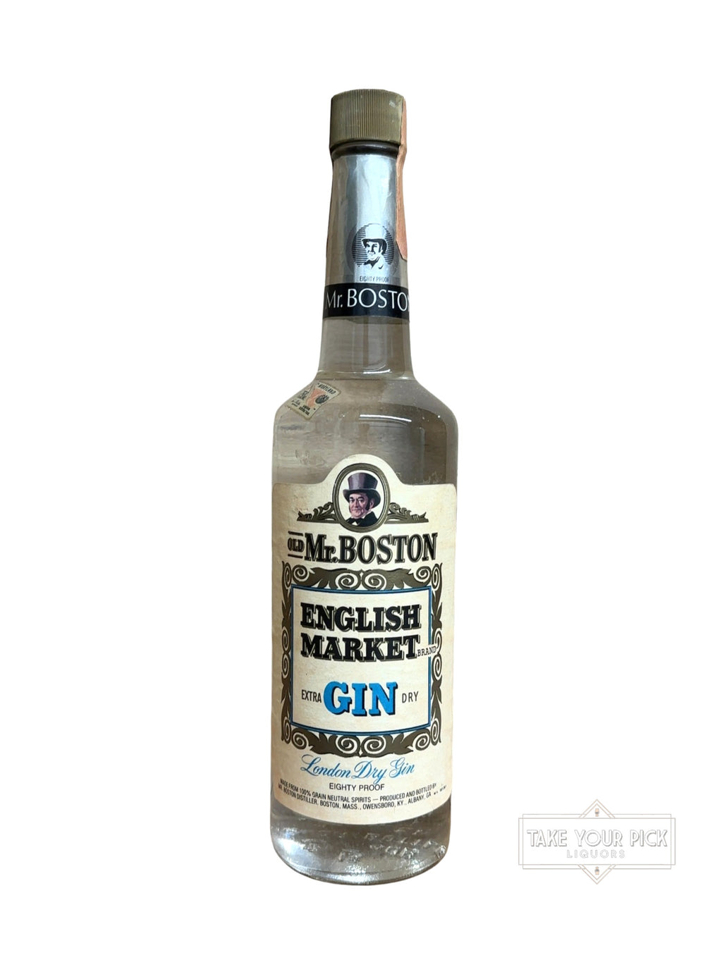 1981 Old Mr. Boston English Market Extra Dry Gin 80 Proof 750ml