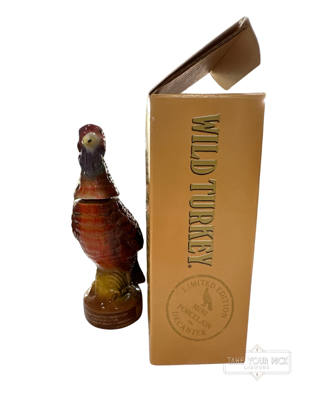 1983 Wild Turkey The Standing Bird Miniature Decanter 101 Proof 50ml