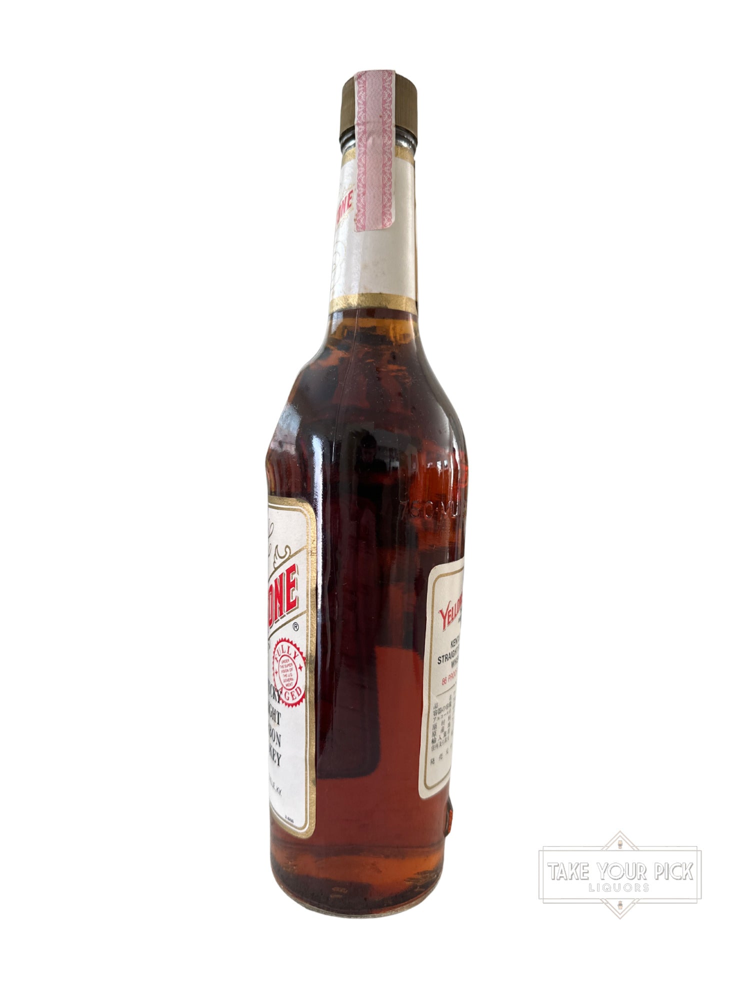 1987 Yellowstone Distillery Co. Louisville, KY. Yellowstone Kentucky Straight Bourbon Whiskey 86 Proof