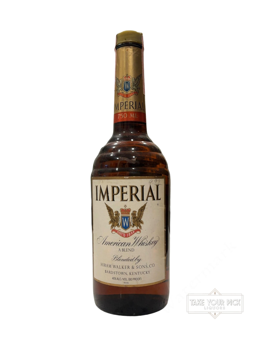 1988 Hiram Walker & Sons Co. Imperial American Whiskey 80 Proof 750ml