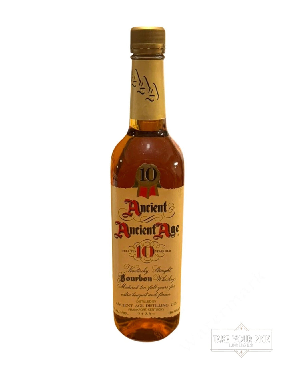 1989 Ancient Age Distilling Co. Ancient Ancient Age 10-year 86pf. 1989 86 Proof