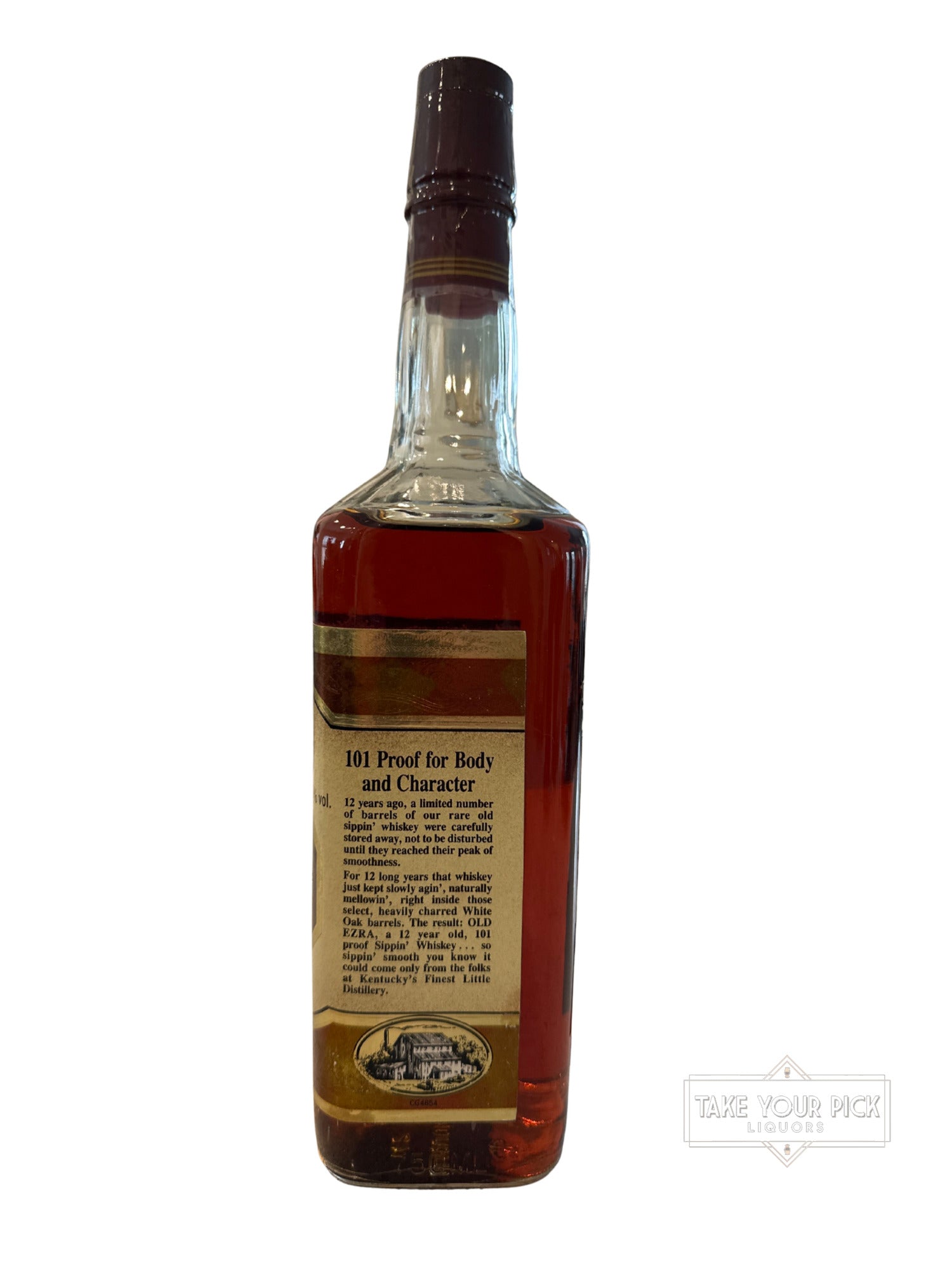 1989 Ezra Brooks 12 Year Sippin' Whiskey 101 Proof 750ml