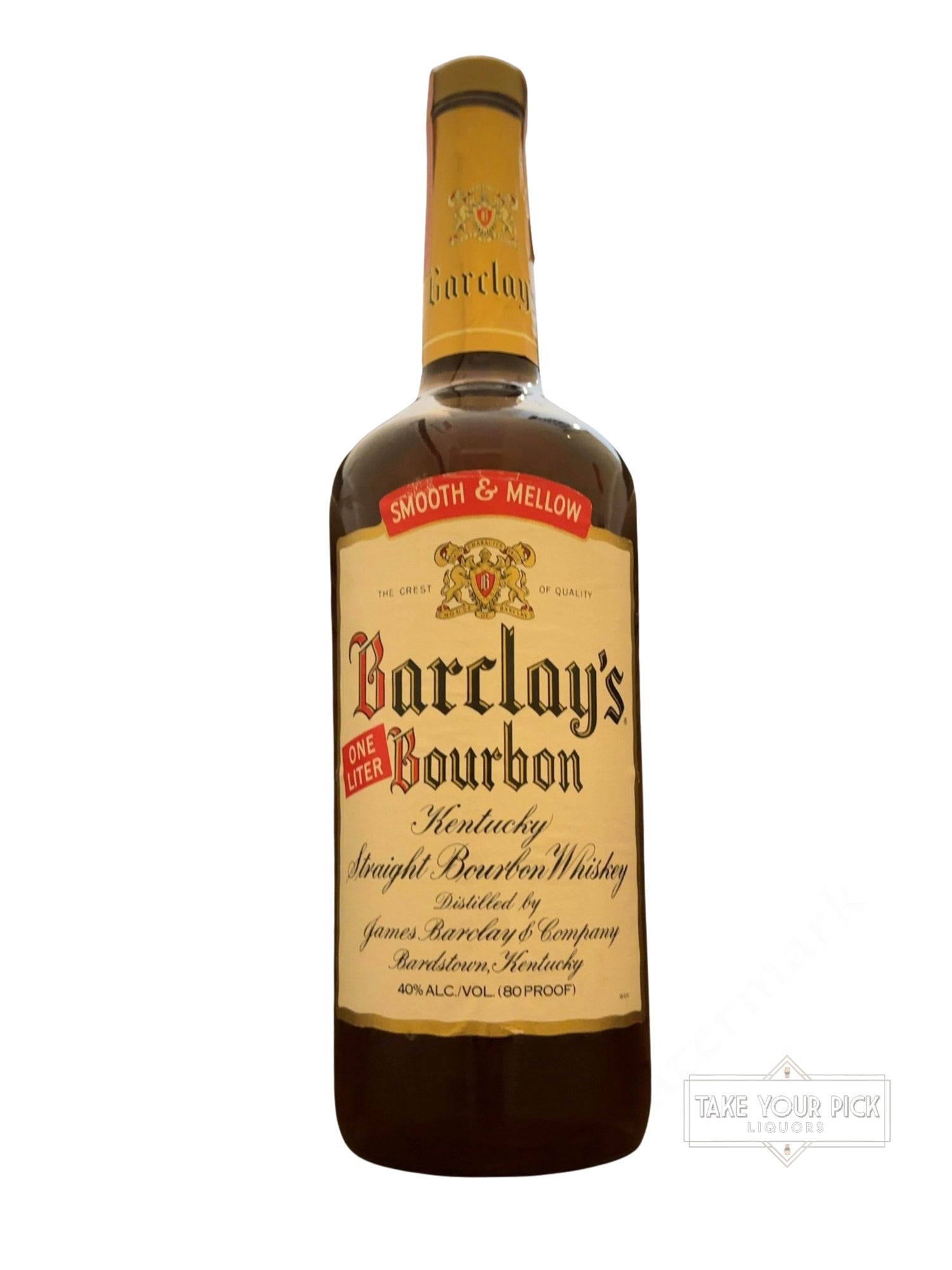 1989 James Barclay & Company Barclay's Bourbon 80 Proof
