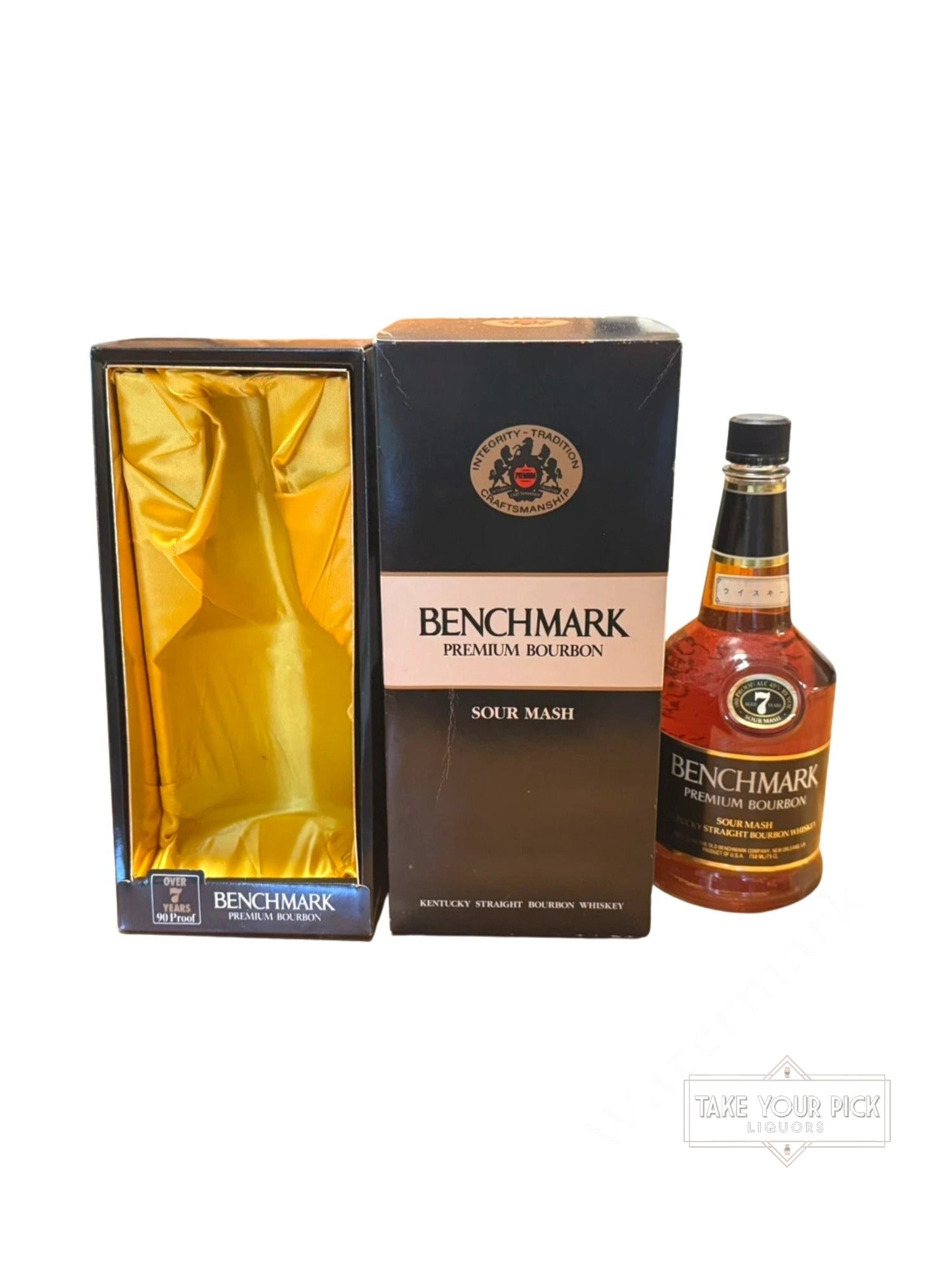 1990 Benchmark Bourbon 7-year 90pf. 1990 90 Proof