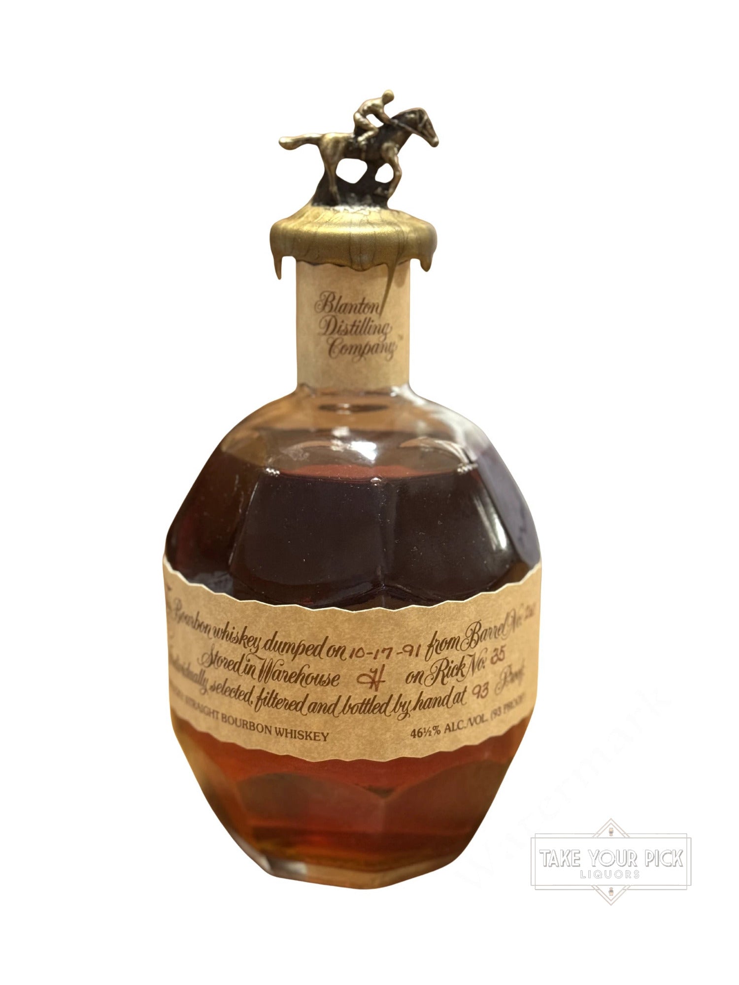 1991 Blanton's Original Single Barrel 93 Proof - 750ml