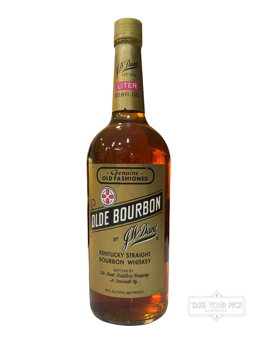 1992 J.W. Dant Olde Bourbon 80 Proof 1000ml