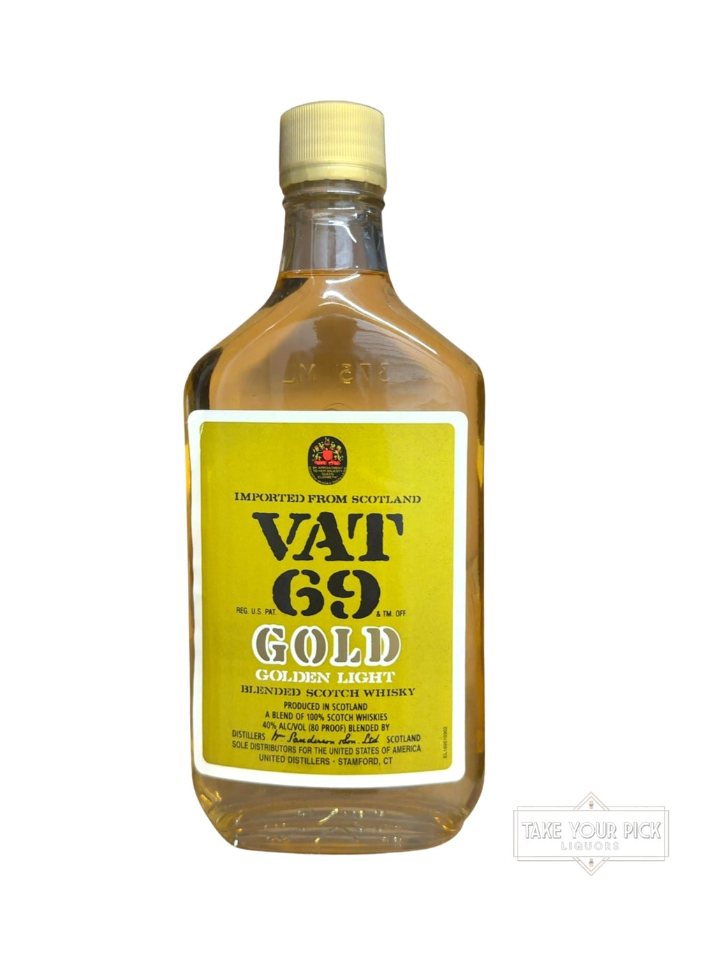 1994 VAT 69 Gold Golden Light Blended Scotch Whisky 80 Proof 375ml