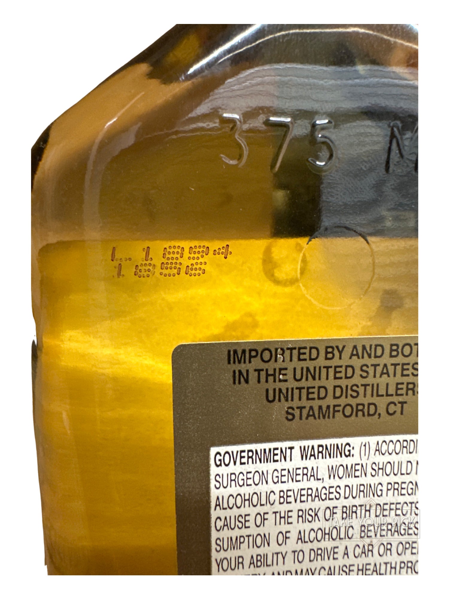 1994 VAT 69 Gold Golden Light Blended Scotch Whisky 80 Proof 375ml