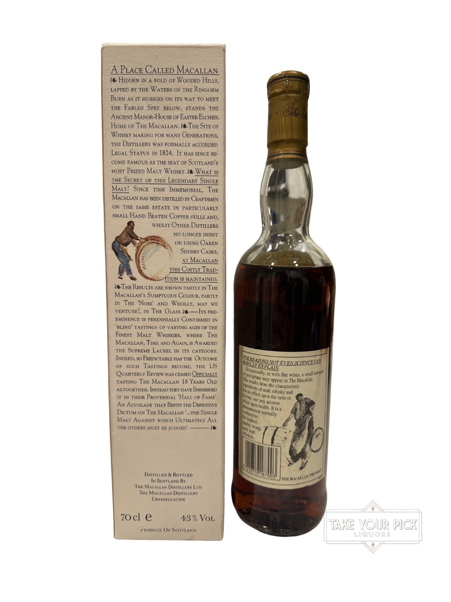1997 The Macallan Single Highland Malt Scotch Whisky 18 Years Old 86 Proof 700ml