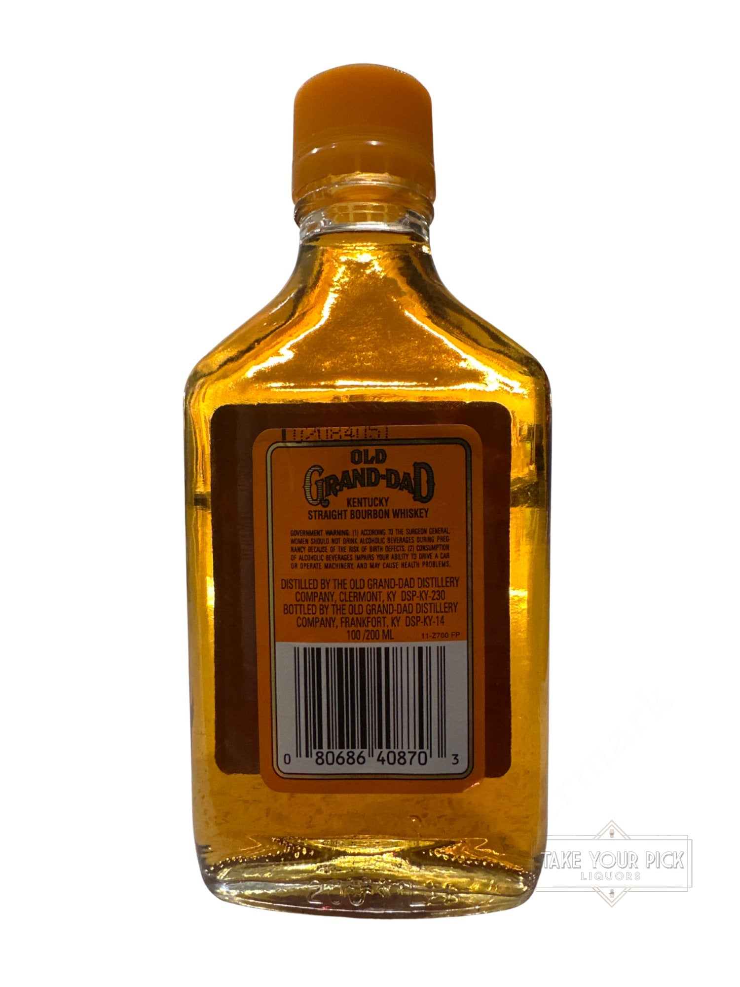 2003 Old Grand-Dad Bonded Kentucky Straight Bourbon Whiskey 100 Proof 200ml