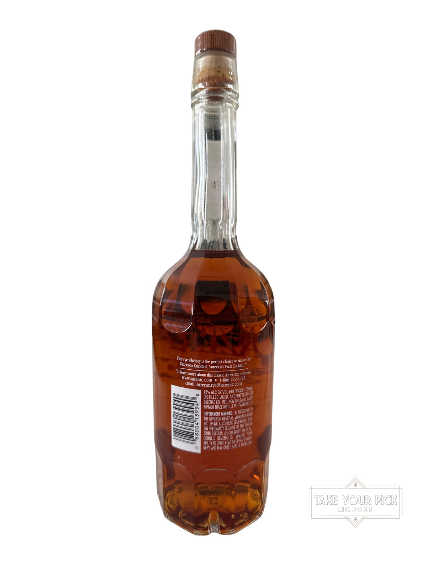 2005 Sazerac Rye First Production Run 90 Proof 750ml