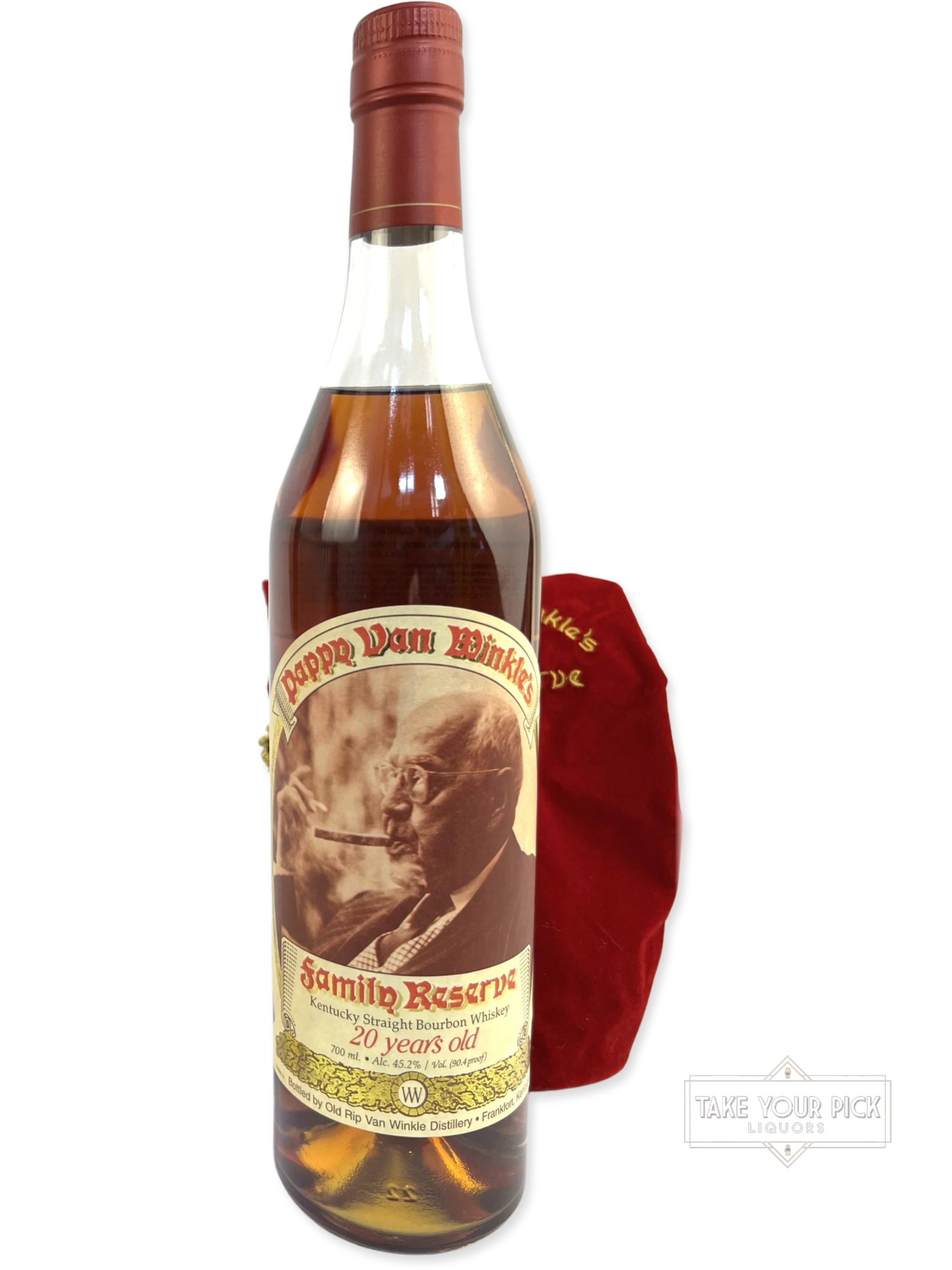 2007 Pappy Van Winkle 20 year (Stitzel Weller) 700ml - 90.4 Proof - Bottle Front