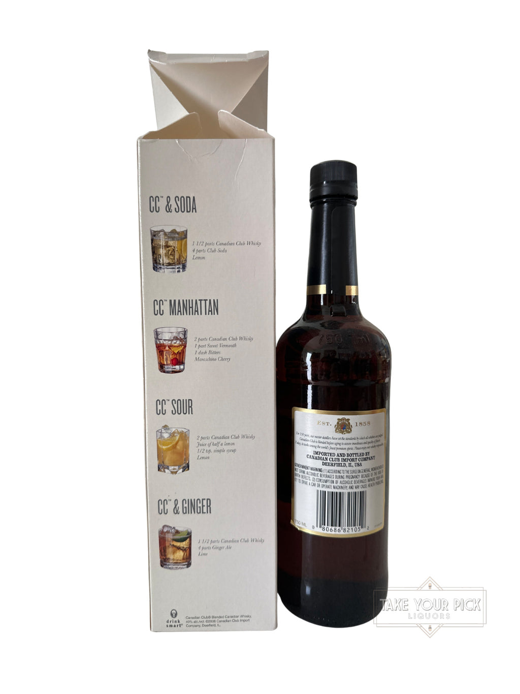 2008 Canadian Club Whisky 80 Proof 750ml