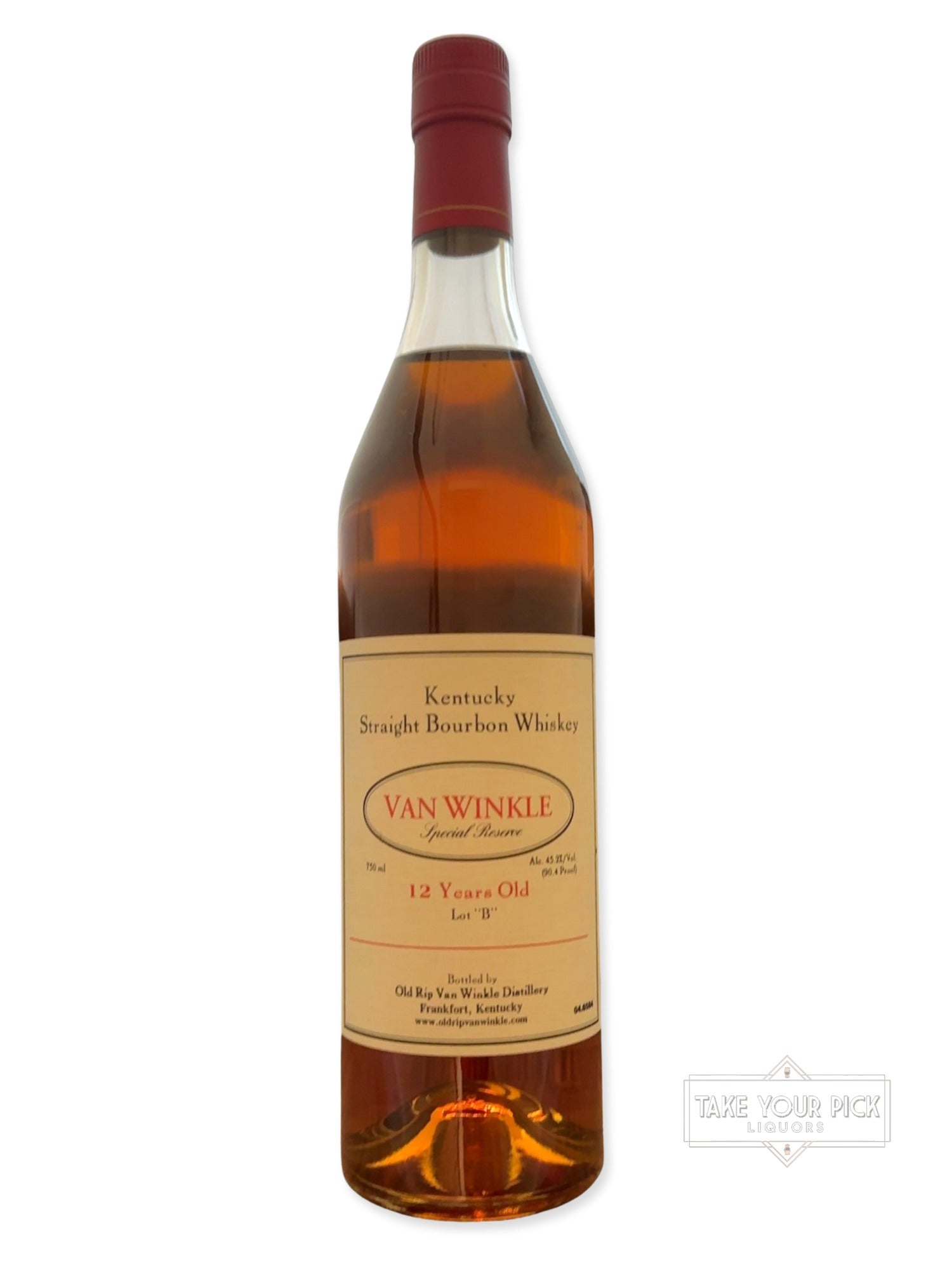 2008 Old Rip Van Winkle Distillery Van Winkle Special Reserve 12 Years Old 90.4 Proof