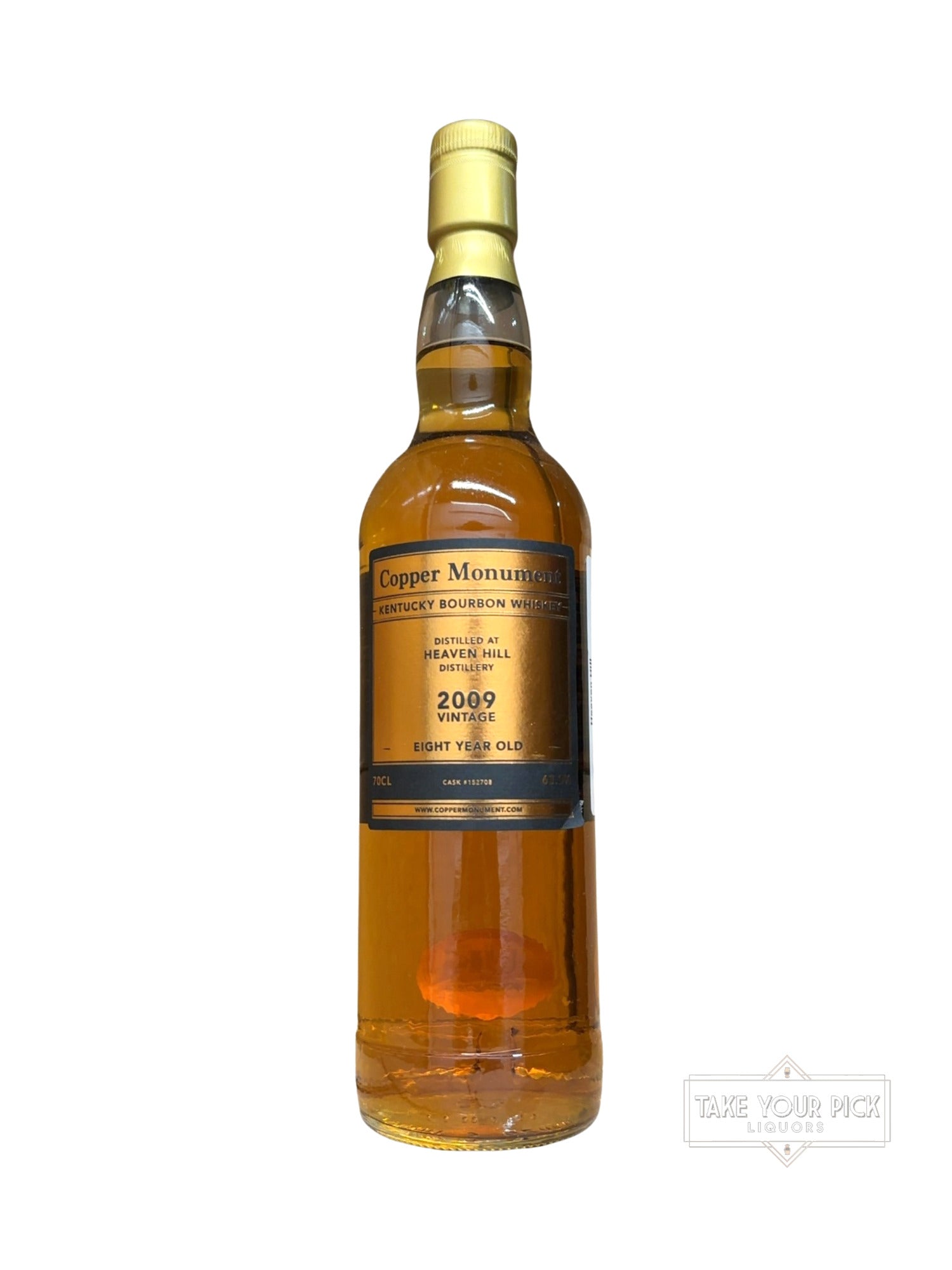 2009 Heaven Hill Distillery Copper Monument Kentucky Bourbon Whiskey 126 Proof 700ml
