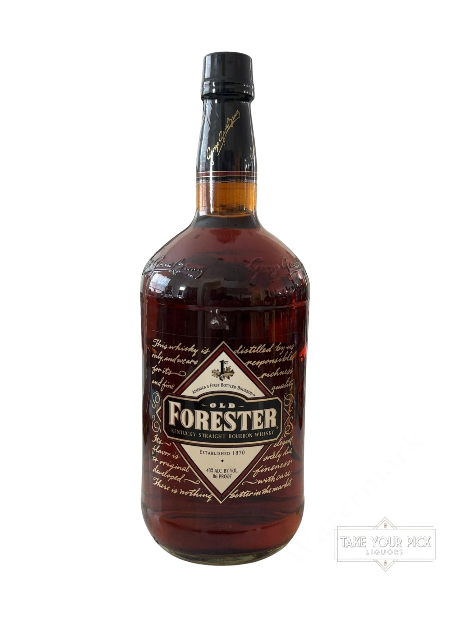 2010 Old Forester Kentucky Straight Bourbon Whisky 86 Proof 1.75ml