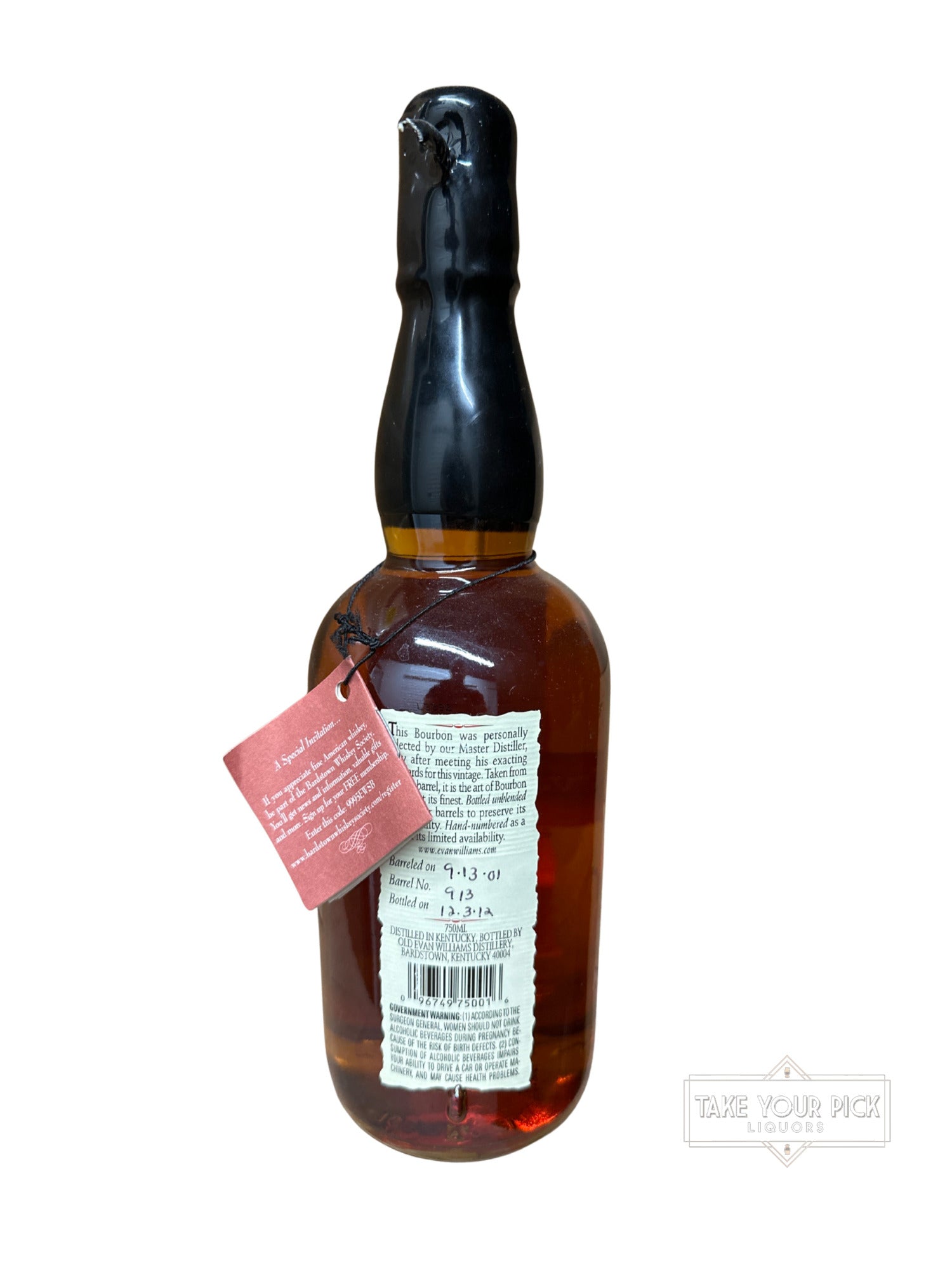 2012 Heaven Hill Evan Williams 86.6 Proof 750ml