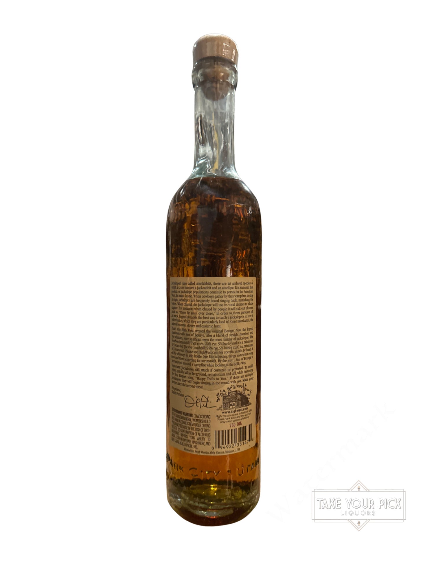 2012 High West Distillery Son of Bourye 92 Proof