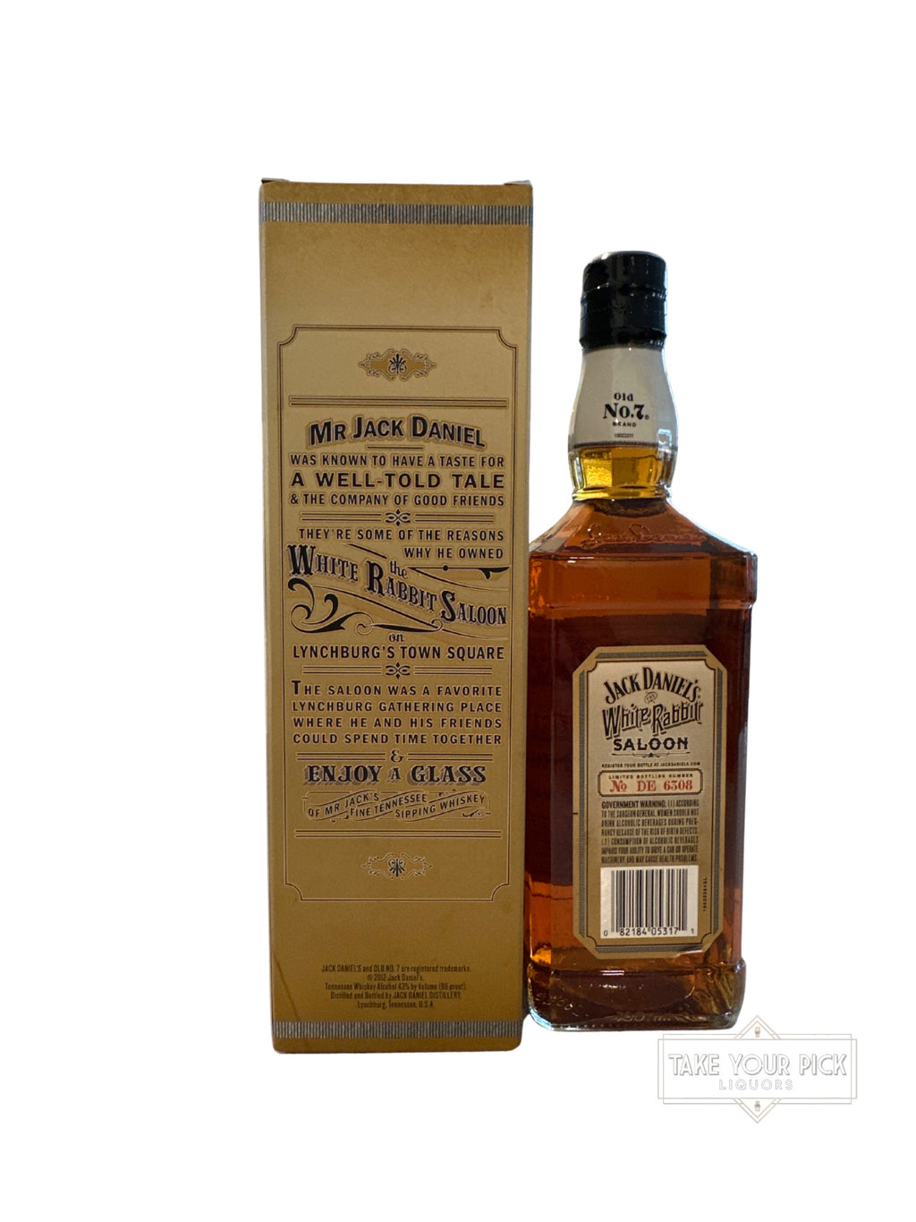 2012 Jack Daniel's 120th Anniversary of the White Rabbit Saloon Tennessee Whiskey 86 Proof 750ml