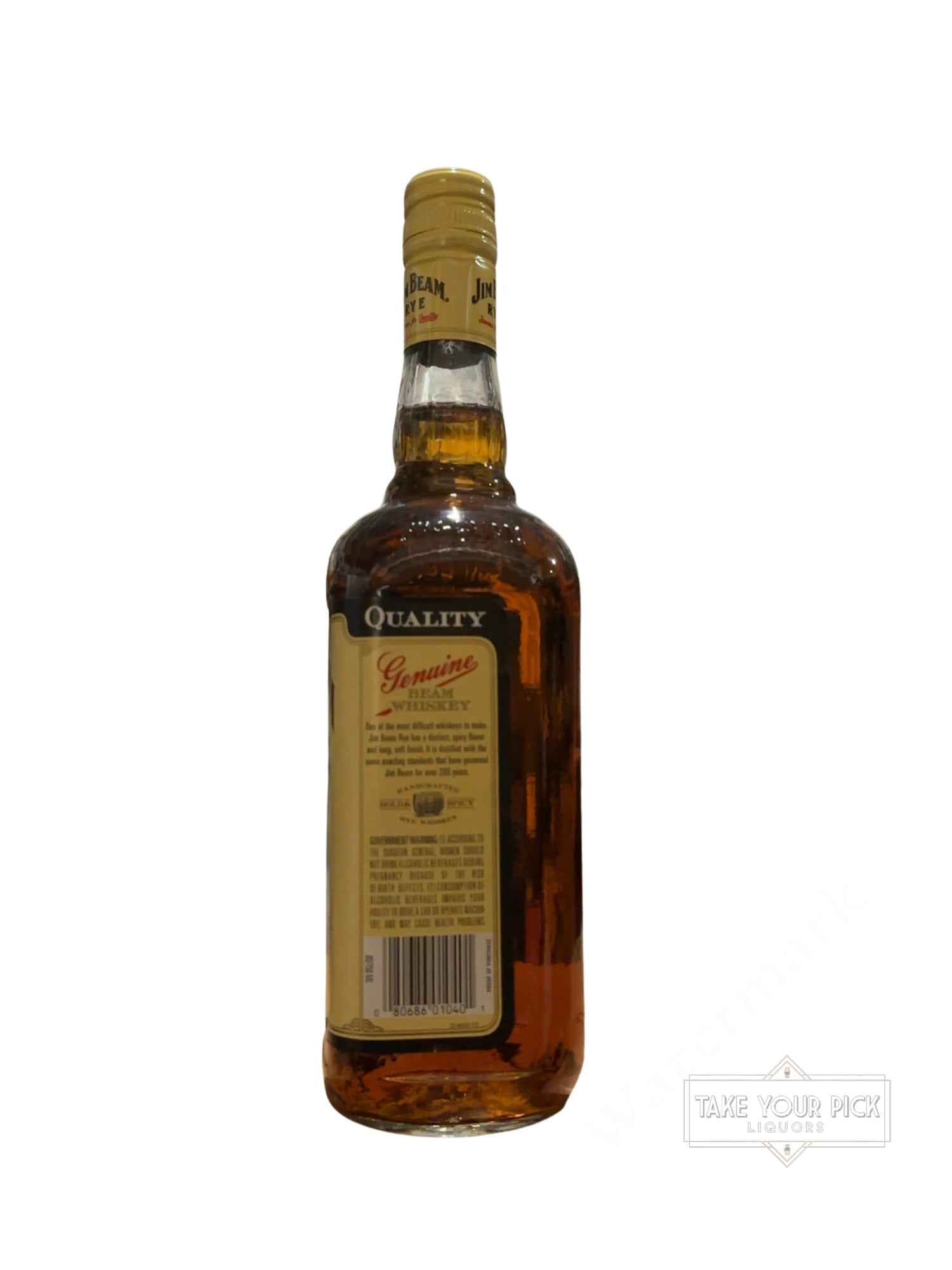 2012 Jim Beam Rye Kentucky Straight Rye Whiskey 80 Proof 750ml