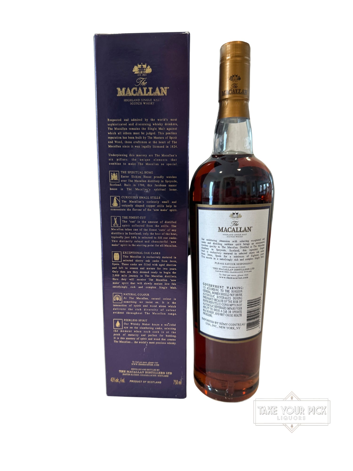 2012 The Macallan 18 Year Sherry Single Malt Scotch Whisky 86 Proof 750ml