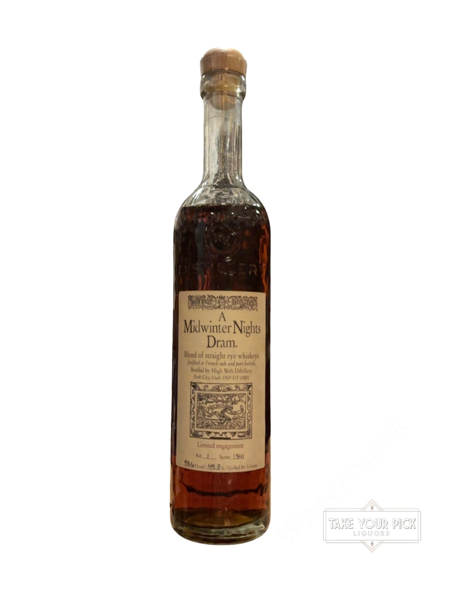 2013 High West Distillery A Midwinter Nights Dram 98.6 Proof Batch Act 1